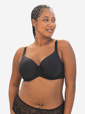 SugarShape T-shirt BH 'Taya' in Zwart: voorkant