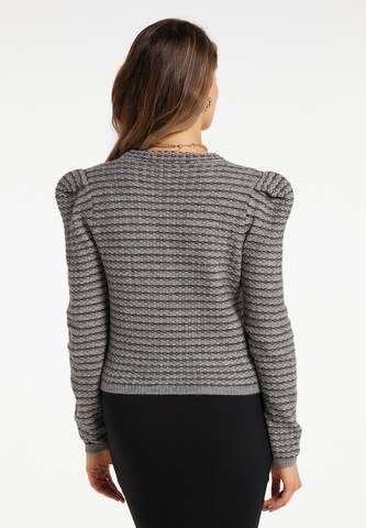 faina Knit Cardigan in Grey