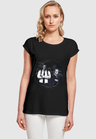 ABSOLUTE CULT T-Shirt 'Captain Marvel - Nick Fury Shield' in Schwarz: Vorderseite