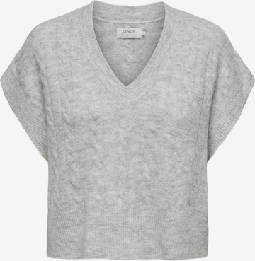 ONLY Sweater 'MELODY' in Grey: front