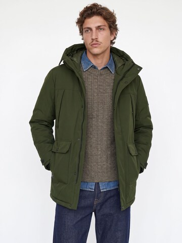 JACK & JONES Overgangsparka i grøn: forside