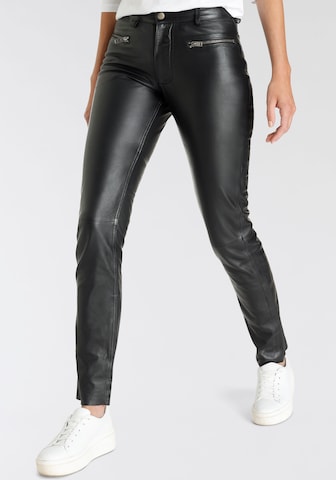 Gipsy Regular Pants in Black: front