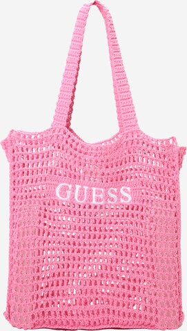 GUESS Nákupní taška – pink: přední strana