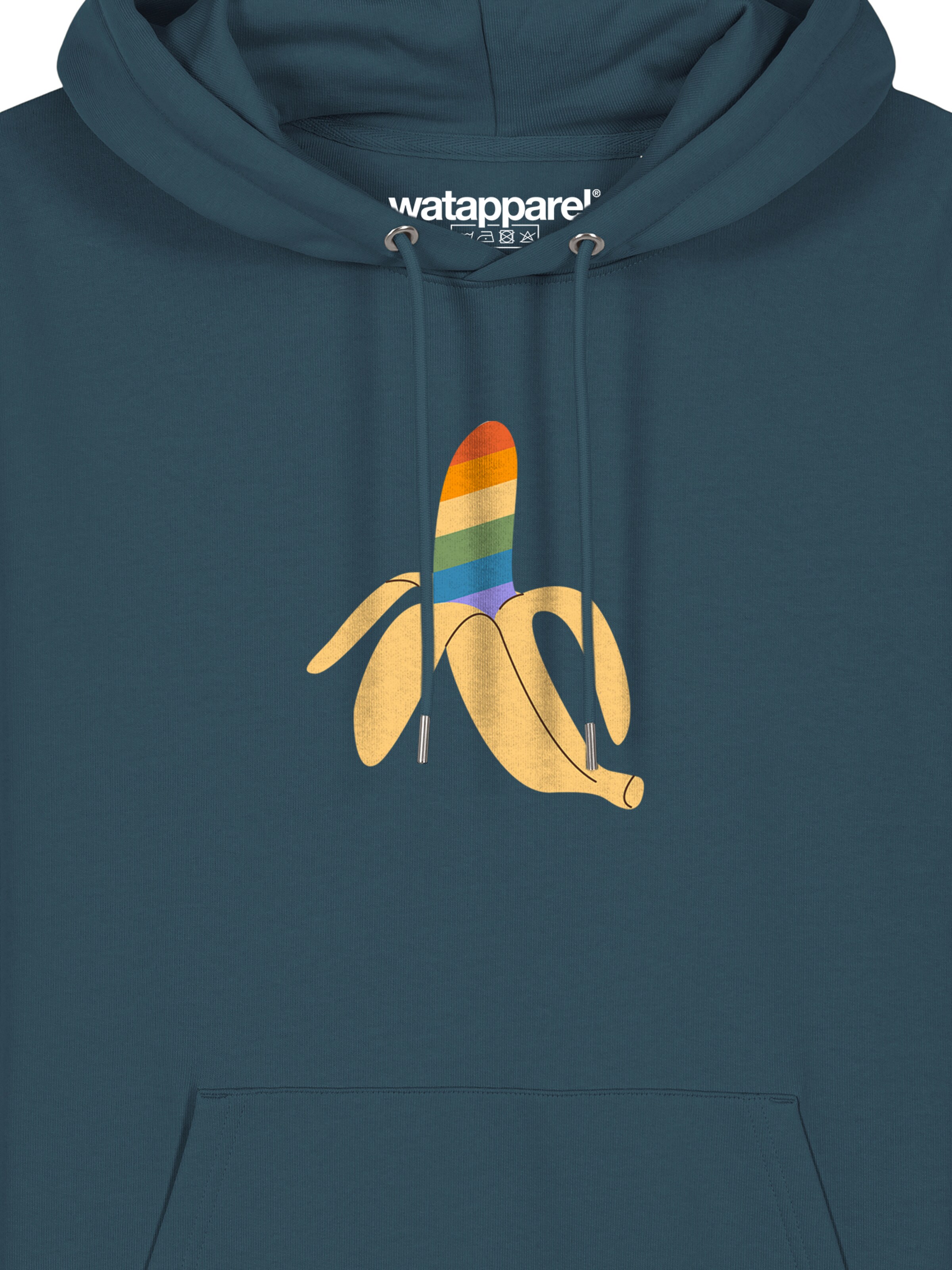 Sweat-shirt ' Rainbow Banana ' Watapparel en bleu