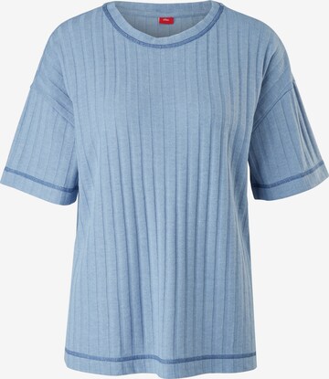 s.Oliver Pajama shirt in Blue: front