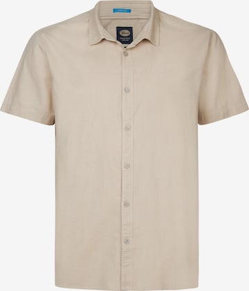Chemise 'Mahiway' Petrol Industries en beige : devant