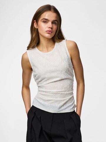 PIECES Blouse 'PCAllo' in Wit: voorkant