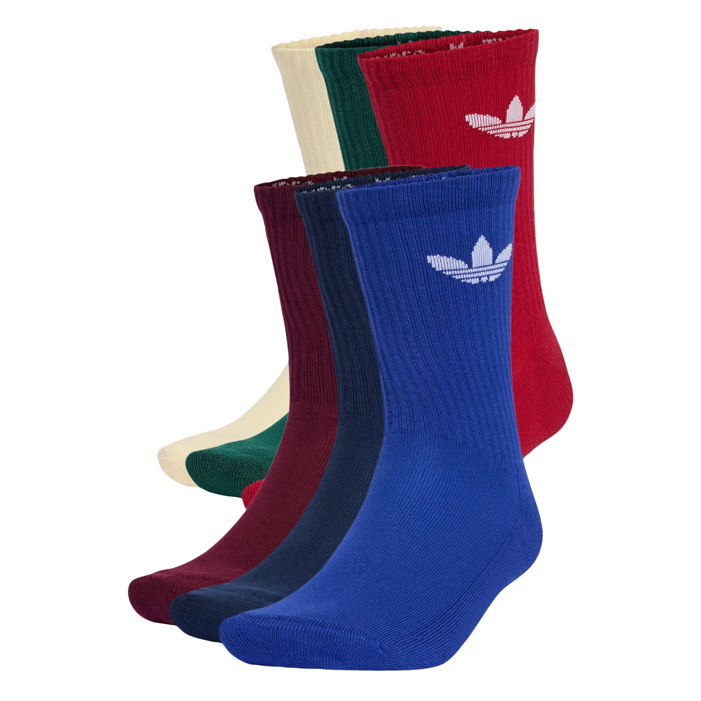ADIDAS ORIGINALS Calcetines 'Trefoil Cushion' en 31-33 en beige / azul / navy / verde oscuro / rojo / burdeos, Vista del producto