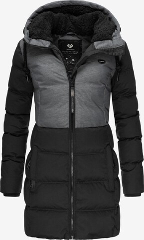 Ragwear Winter Coat 'Ashani' in Black: front