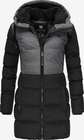 Manteau d’hiver 'Ashani' Ragwear en noir : devant