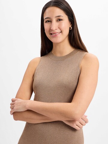 Marie Lund Strickkleid in Gold