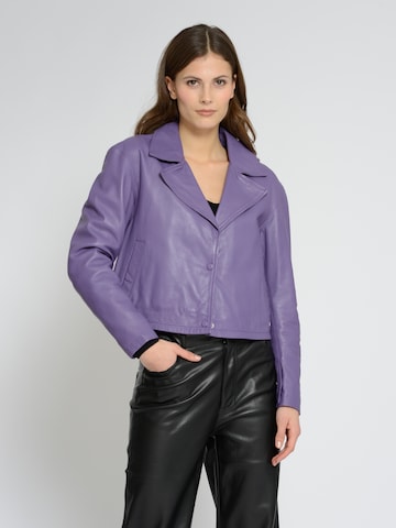 Veste mi-saison Maze en violet : devant