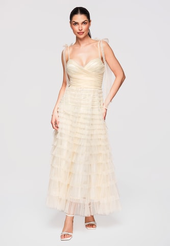 Ombre Avondjurk in Beige