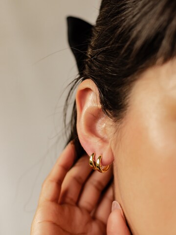 Hey Happiness Ohrringe 'Dome' in Gold
