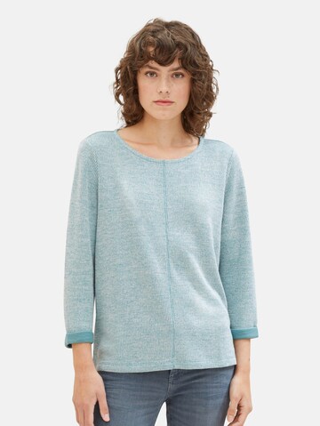 Pull-over TOM TAILOR en bleu : devant