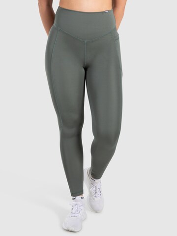 Coupe slim Leggings ' Leticia ' Smilodox en vert : devant