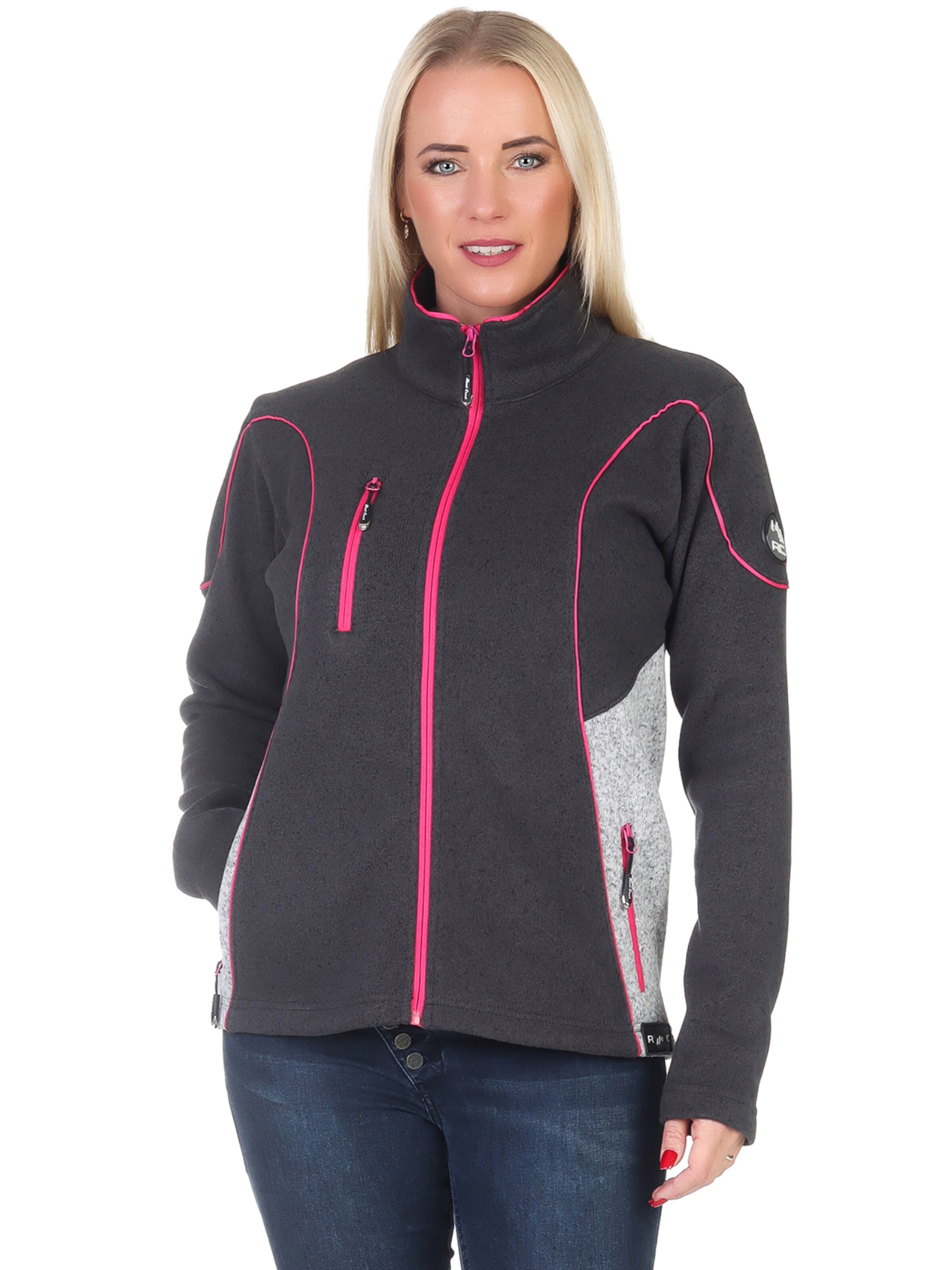 Rock Creek Fleecejacke in Grau: Vorderseite