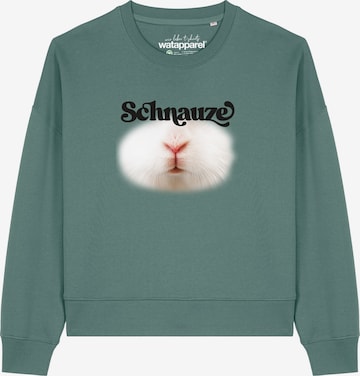 Felpa 'Schnauze ' di Watapparel in verde: frontale