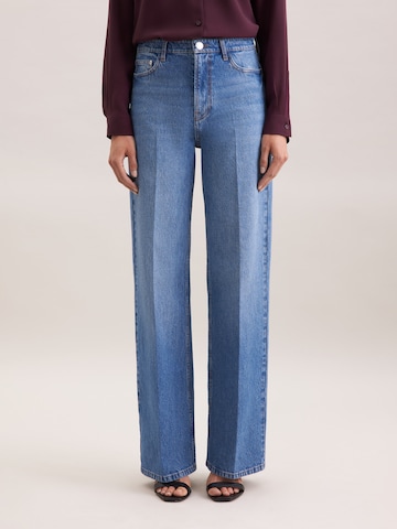 Regular Pantalon à plis 'August Drop 252' SEIDENSTICKER en bleu : devant