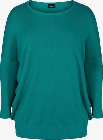 Zizzi Sweater 'MCARRIE' in Blue: front