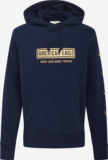 Bluză de molton American Eagle pe navy / galben deschis, Vizualizare produs