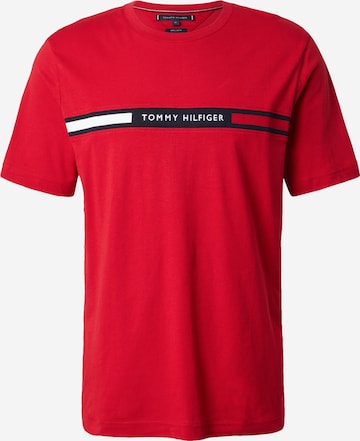 TOMMY HILFIGER Μπλουζάκι σε κόκκινο: μπροστά