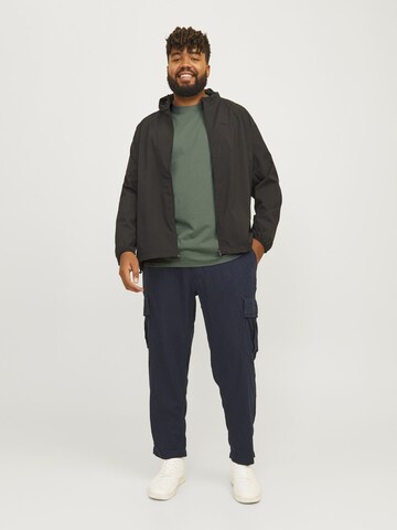 žalia Jack & Jones Plus Marškinėliai 'JJEBRADLEY'