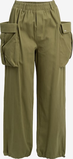 Laisvo stiliaus kelnės 'Drawstring' iš Influencer, spalva – žalia, Prekių apžvalga