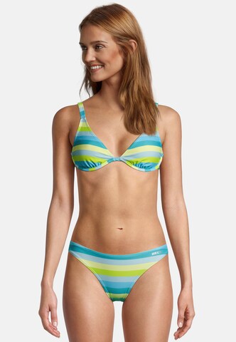 BECO the world of aquasports Bustier Bikini 'Fresh Stripes' in Blau: Vorderseite