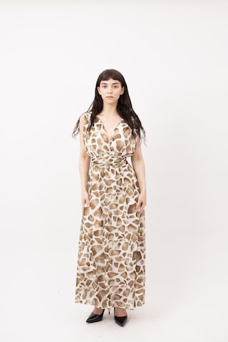 Elara Kleid in Braun: Vorderseite