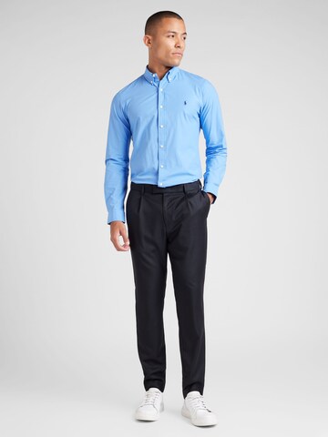 Polo Ralph Lauren Слим Рубашка в Синий