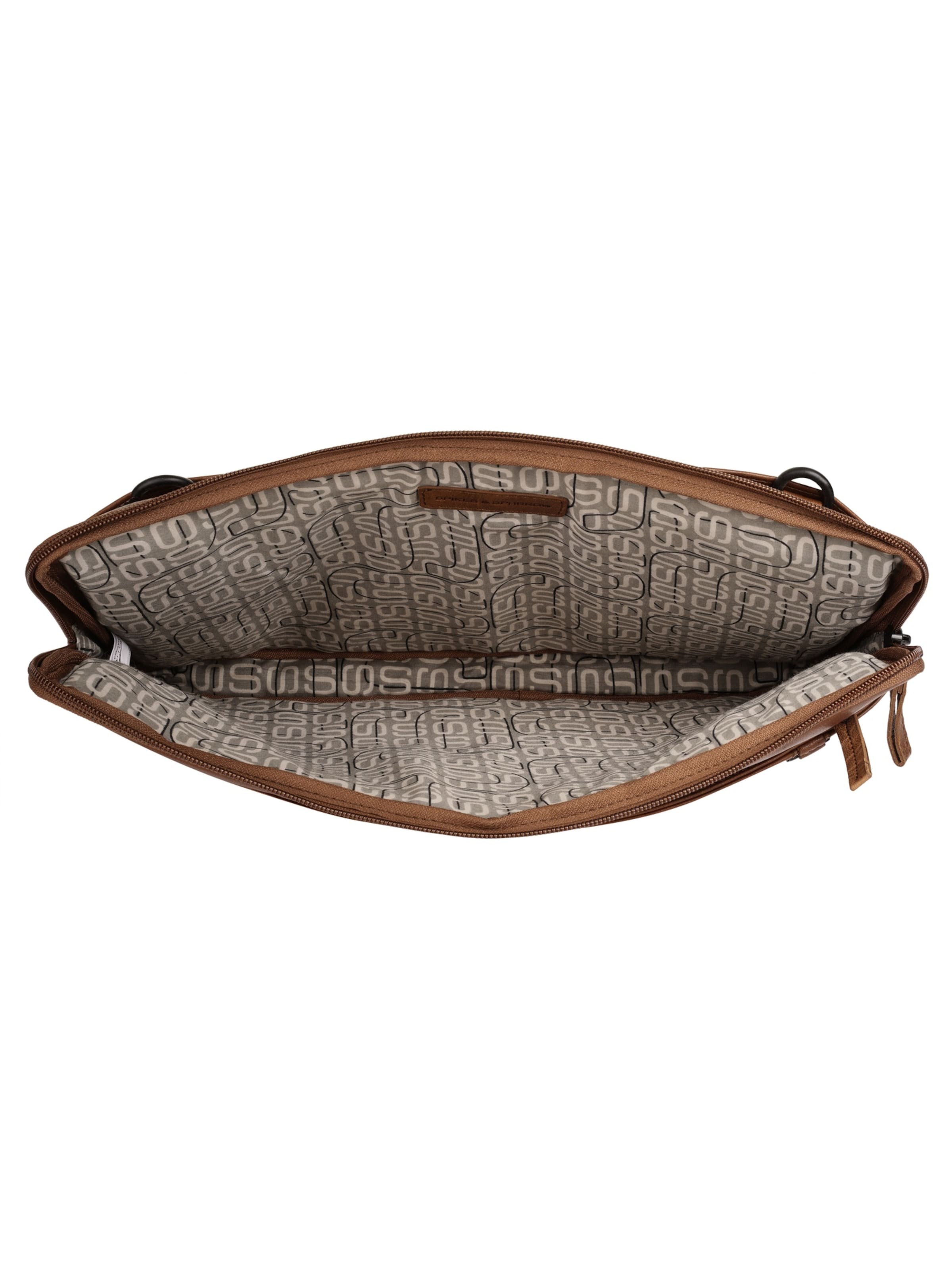 Spikes & Sparrow Document Bag in Brown
