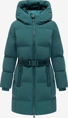 Cappotto funzionale 'Wolkenwichtel 14' di NAVAHOO in verde: frontale