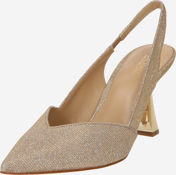 MICHAEL Michael Kors Γόβες slingback 'CHELSEA' σε μπεζ: μπροστά