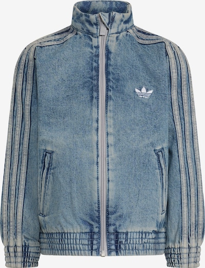 ADIDAS ORIGINALS Prijelazna jakna 'Firebird' veličine 110 u plavi traper / bijela, Pregled proizvoda