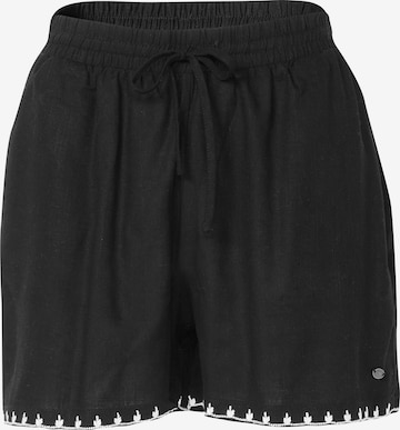 KOROSHI - Loosefit Pantalón en negro: frente