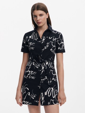 Desigual Shirt dress in Black: front