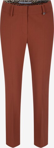 Raffaello Rossi Regular Pleated Pants in Red: front