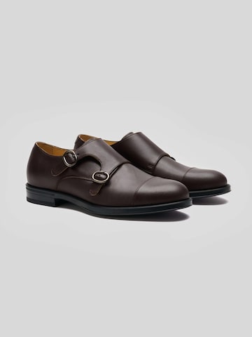 Solari Milano Schnürschuh 'Monk Strap'‌‌‌‌‌‌‌‌ in Braun