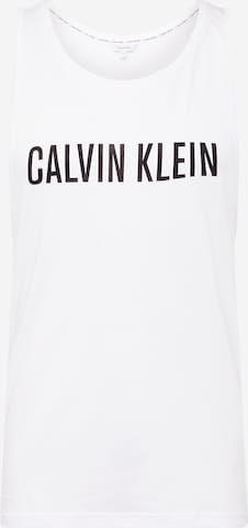 Calvin Klein Swimwear Μπλουζάκι σε λευκό: μπροστά