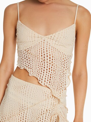 Bershka Top in Beige