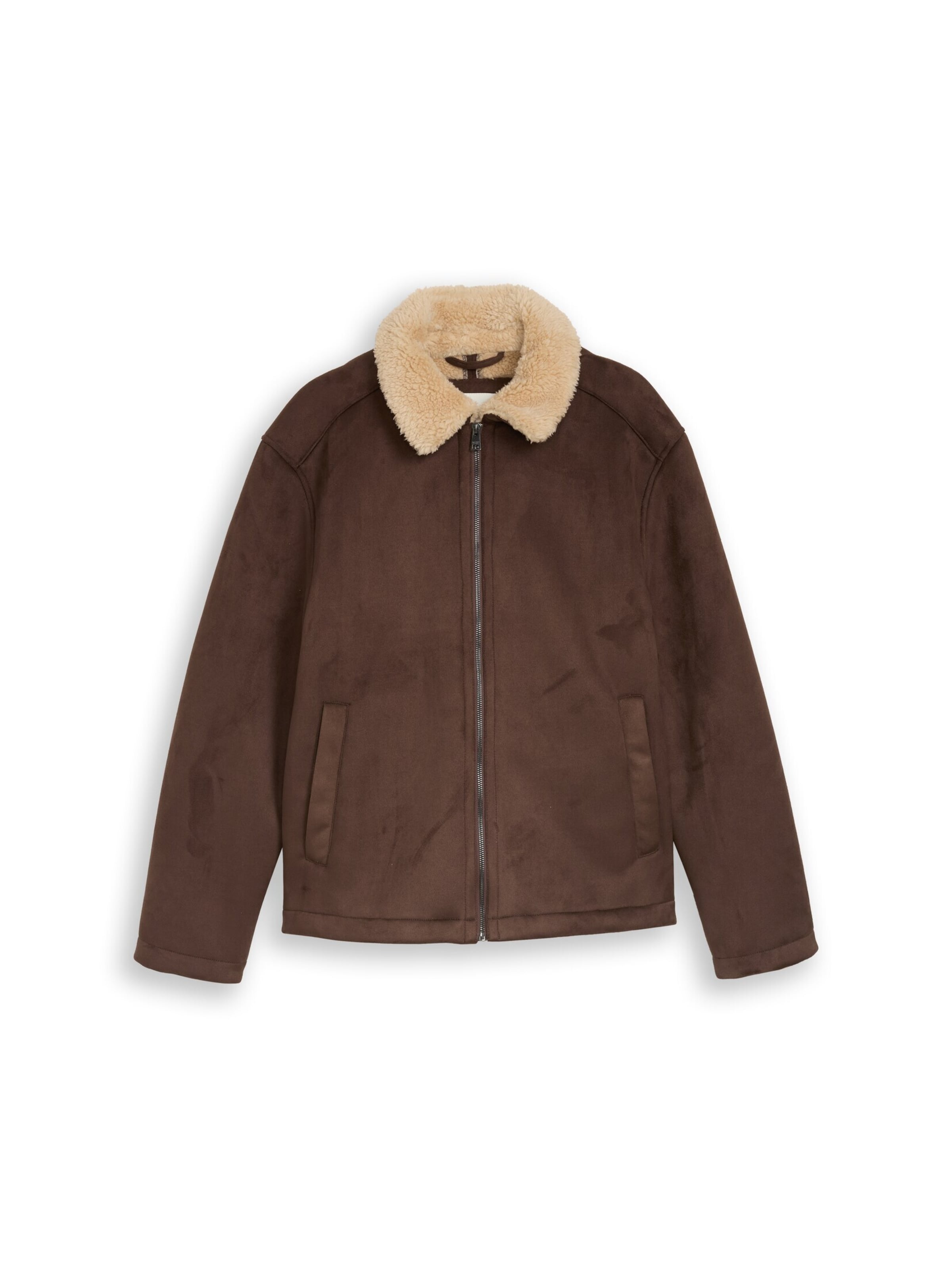 TOM TAILOR DENIM Winterjacke in Braun: Vorderseite