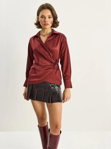 Chemisier Bianco Lucci en rouge