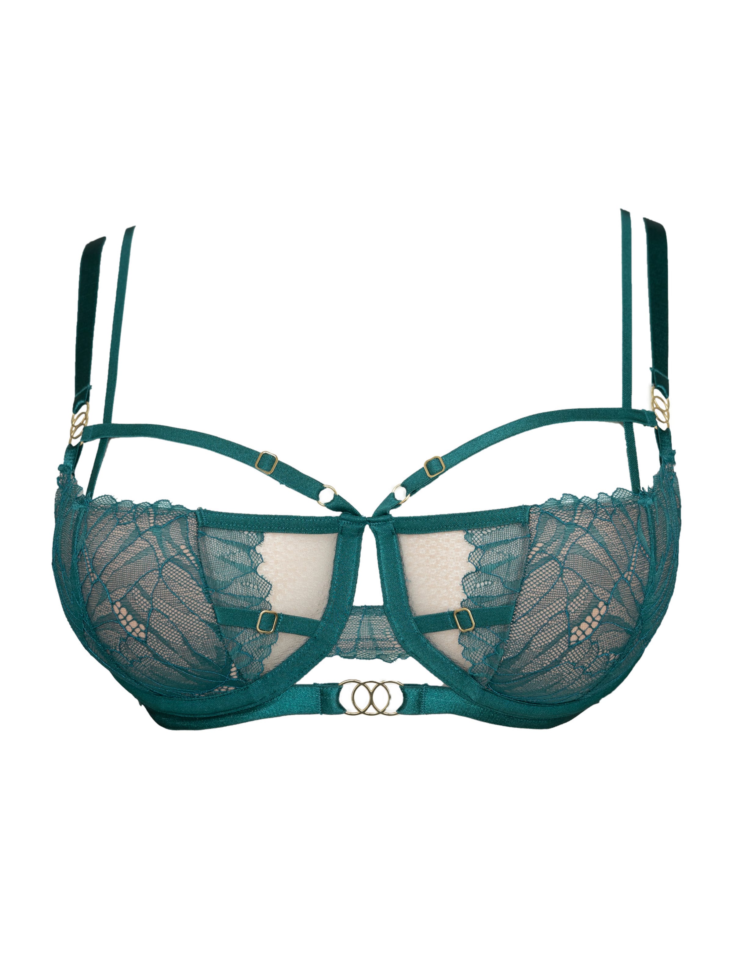 SugarShape Balconette BH in Groen: voorkant