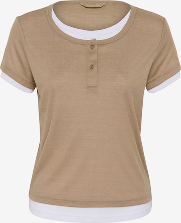 CULTURE - Camiseta en beige: frente