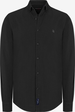 Giorgio di Mare - Camisa 'Mendy' en negro: frente