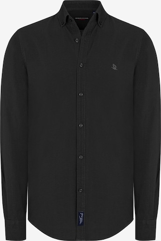 Giorgio di Mare - Camisa 'Mendy' em preto: frente