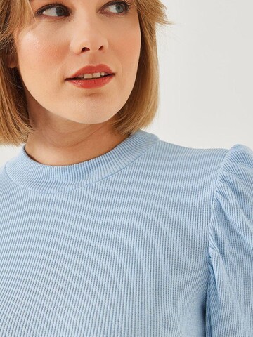 T-shirt Bianco Lucci en bleu