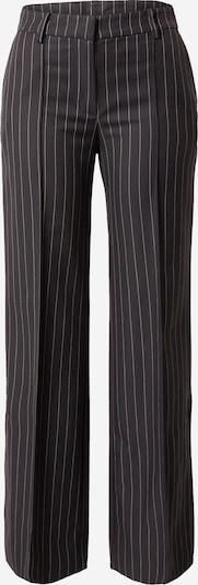 WEEKDAY Trousers with creases 'Kylie' in Anthracite / White, Item view