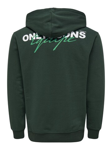 Only & Sons Sweatshirt in Groen: voorkant